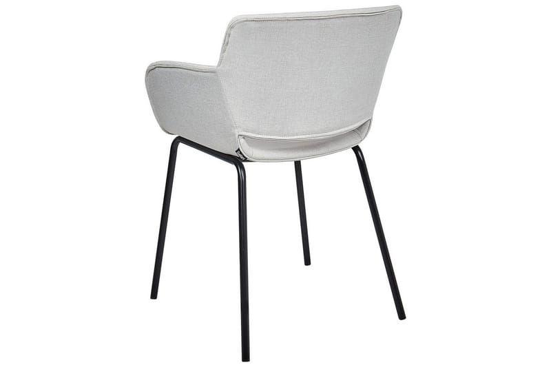 Sæt med 2 spisebordsstole Axtel - Grå, sort - Møbler - Stole & lænestole - Spisebordsstole & køkkenstole
