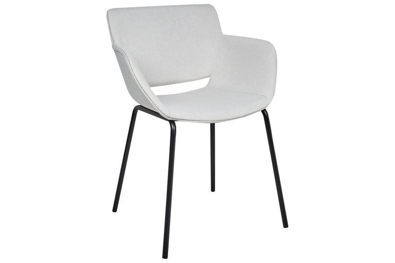 Sæt med 2 spisebordsstole Axtel - Grå, sort - Møbler - Stole & lænestole - Spisebordsstole & køkkenstole