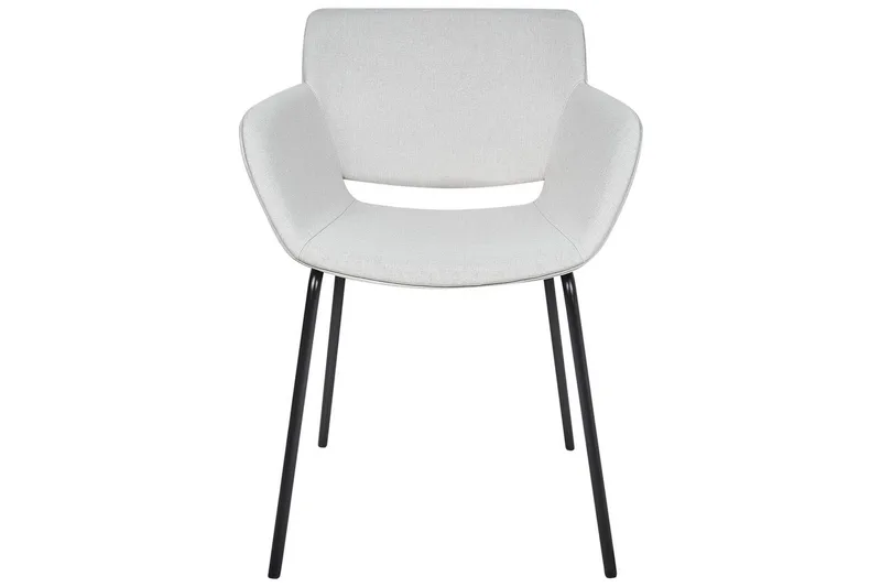 Sæt med 2 spisebordsstole Axtel - Grå, sort - Møbler - Stole & lænestole - Spisebordsstole & køkkenstole