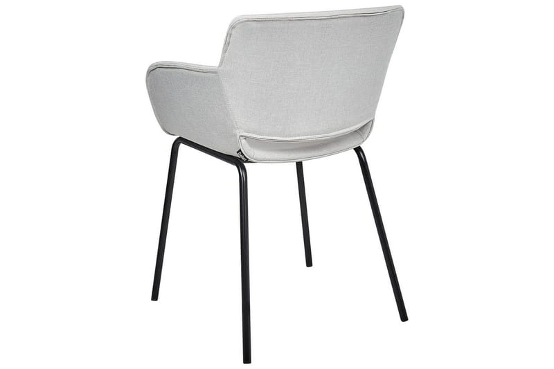 Sæt med 2 spisebordsstole Axtel - Grå, sort - Møbler - Stole & lænestole - Spisebordsstole & køkkenstole