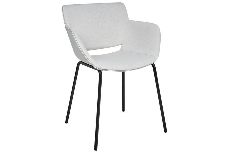 Sæt med 2 spisebordsstole Axtel - Grå, sort - Møbler - Stole & lænestole - Spisebordsstole & køkkenstole
