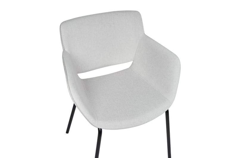 Sæt med 2 spisebordsstole Axtel - Grå, sort - Møbler - Stole & lænestole - Spisebordsstole & køkkenstole