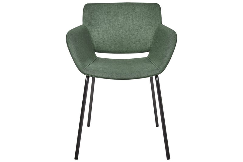 Sæt med 2 spisebordsstole Axtel - Grøn, sort - Møbler - Stole & lænestole - Spisebordsstole & køkkenstole