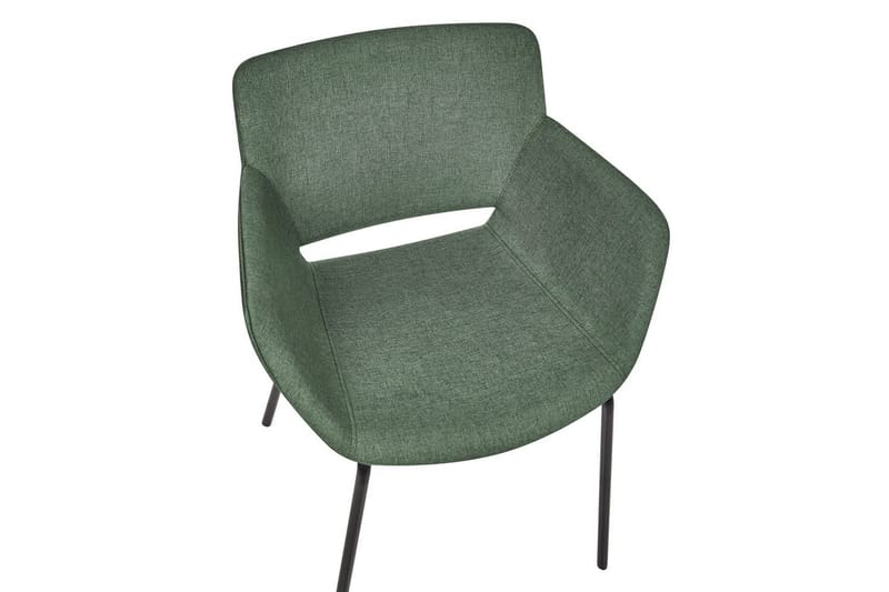 Sæt med 2 spisebordsstole Axtel - Grøn, sort - Møbler - Stole & lænestole - Spisebordsstole & køkkenstole