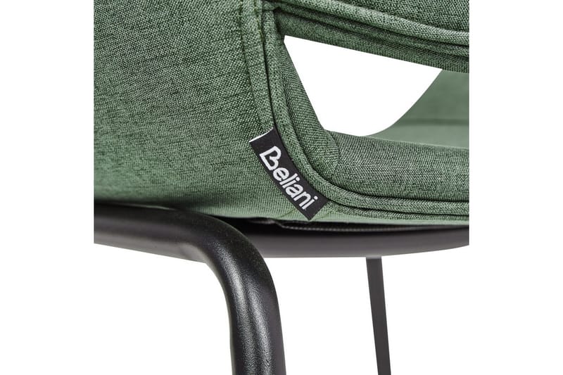 Sæt med 2 spisebordsstole Axtel - Grøn, sort - Møbler - Stole & lænestole - Spisebordsstole & køkkenstole
