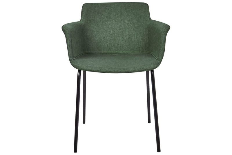 Sæt med 2 spisebordsstole Belfield - Grøn, sort - Møbler - Stole & lænestole - Spisebordsstole & køkkenstole