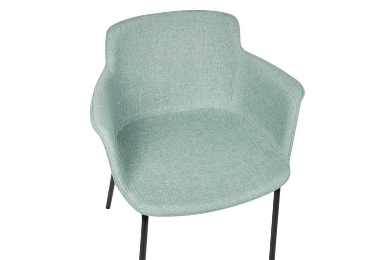 Sæt med 2 spisebordsstole Belfield - Mintgrøn, Sort - Møbler - Stole & lænestole - Spisebordsstole & køkkenstole