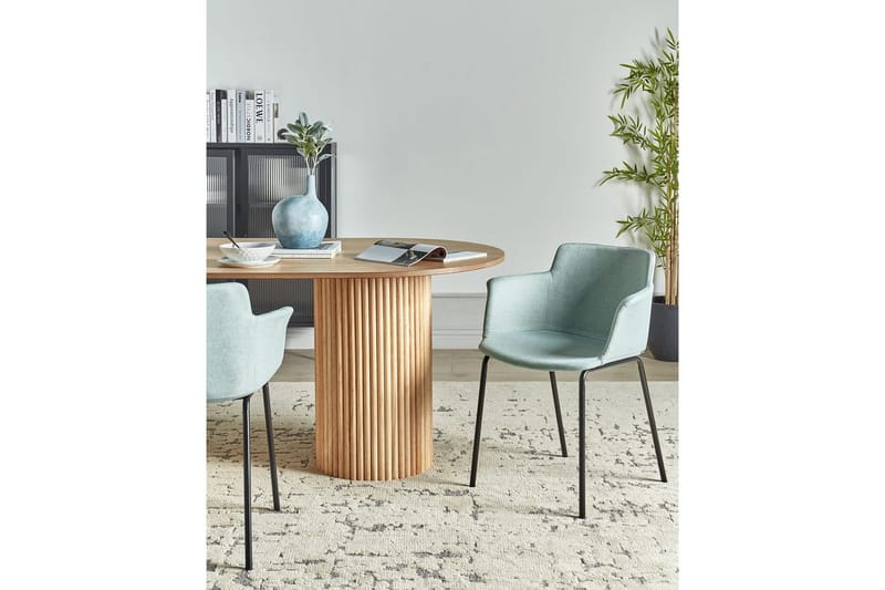 Sæt med 2 spisebordsstole Belfield - Mintgrøn, Sort - Møbler - Stole & lænestole - Spisebordsstole & køkkenstole