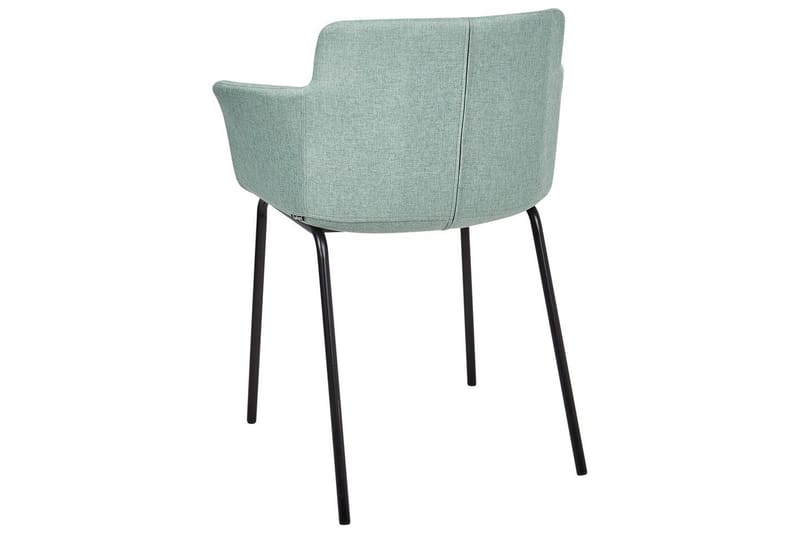 Sæt med 2 spisebordsstole Belfield - Mintgrøn, Sort - Møbler - Stole & lænestole - Spisebordsstole & køkkenstole