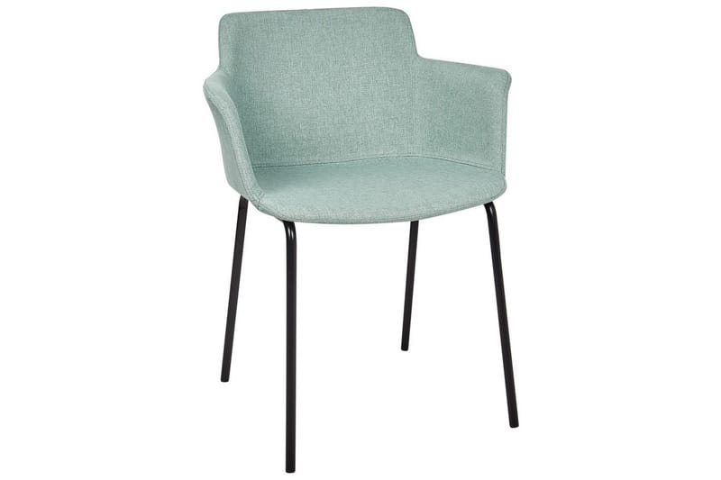 Sæt med 2 spisebordsstole Belfield - Mintgrøn, Sort - Møbler - Stole & lænestole - Spisebordsstole & køkkenstole