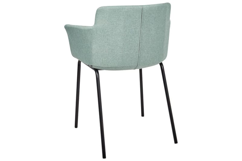 Sæt med 2 spisebordsstole Belfield - Mintgrøn, Sort - Møbler - Stole & lænestole - Spisebordsstole & køkkenstole