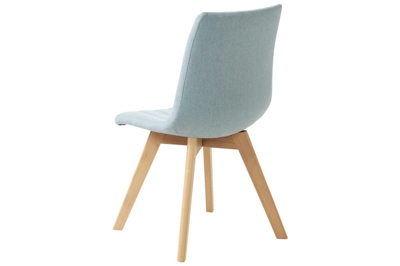 Sæt med 2 spisebordsstole Calgary - Blåt, lyst træ - Møbler - Stole & lænestole - Spisebordsstole & køkkenstole
