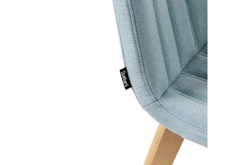 Sæt med 2 spisebordsstole Calgary - Blåt, lyst træ - Møbler - Stole & lænestole - Spisebordsstole & køkkenstole