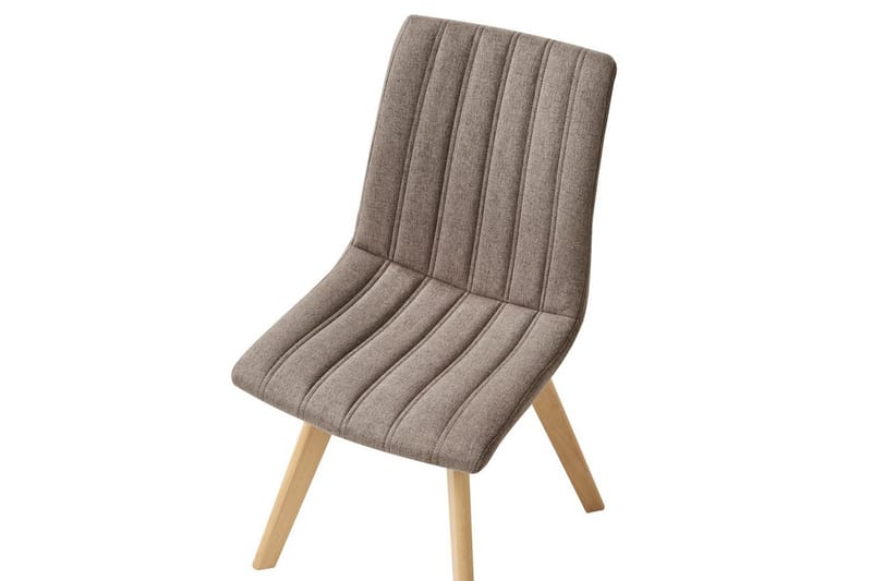 Sæt med 2 spisebordsstole Calgary - Brunt, lyst træ - Møbler - Stole & lænestole - Spisebordsstole & køkkenstole
