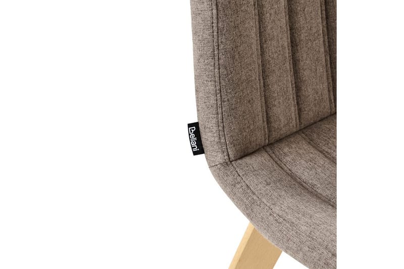 Sæt med 2 spisebordsstole Calgary - Brunt, lyst træ - Møbler - Stole & lænestole - Spisebordsstole & køkkenstole