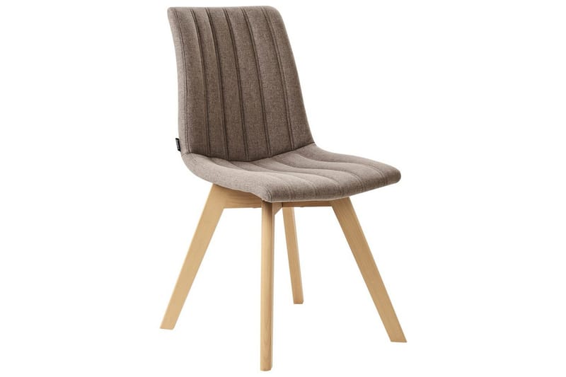 Sæt med 2 spisebordsstole Calgary - Brunt, lyst træ - Møbler - Stole & lænestole - Spisebordsstole & køkkenstole