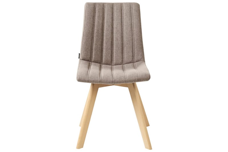 Sæt med 2 spisebordsstole Calgary - Brunt, lyst træ - Møbler - Stole & lænestole - Spisebordsstole & køkkenstole