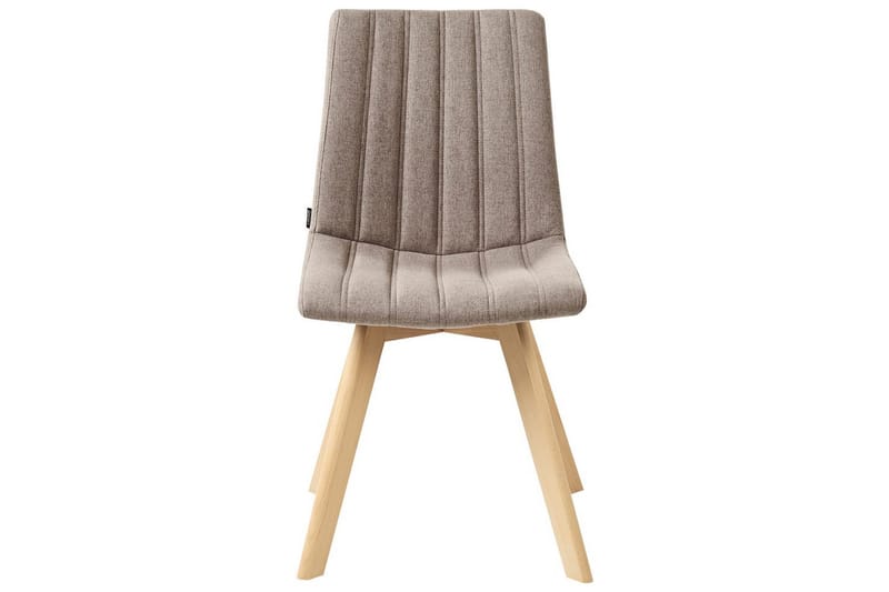 Sæt med 2 spisebordsstole Calgary - Brunt, lyst træ - Møbler - Stole & lænestole - Spisebordsstole & køkkenstole