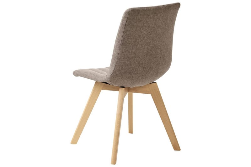 Sæt med 2 spisebordsstole Calgary - Brunt, lyst træ - Møbler - Stole & lænestole - Spisebordsstole & køkkenstole