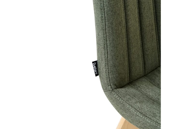 Sæt med 2 spisebordsstole Calgary - Grønt, lyst træ - Møbler - Stole & lænestole - Spisebordsstole & køkkenstole