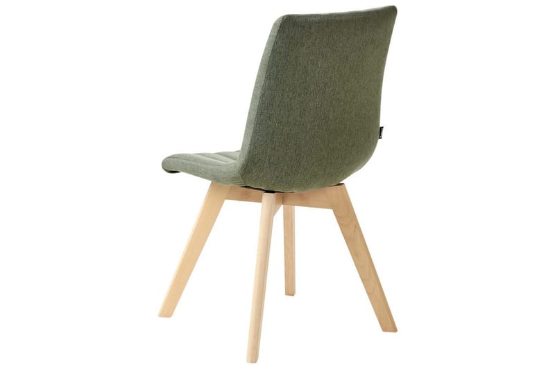 Sæt med 2 spisebordsstole Calgary - Grønt, lyst træ - Møbler - Stole & lænestole - Spisebordsstole & køkkenstole