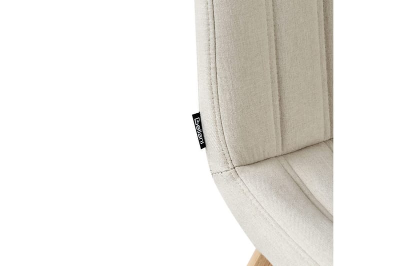 Sæt med 2 spisebordsstole Calgary - Hvid, lyst træ - Møbler - Stole & lænestole - Spisebordsstole & køkkenstole