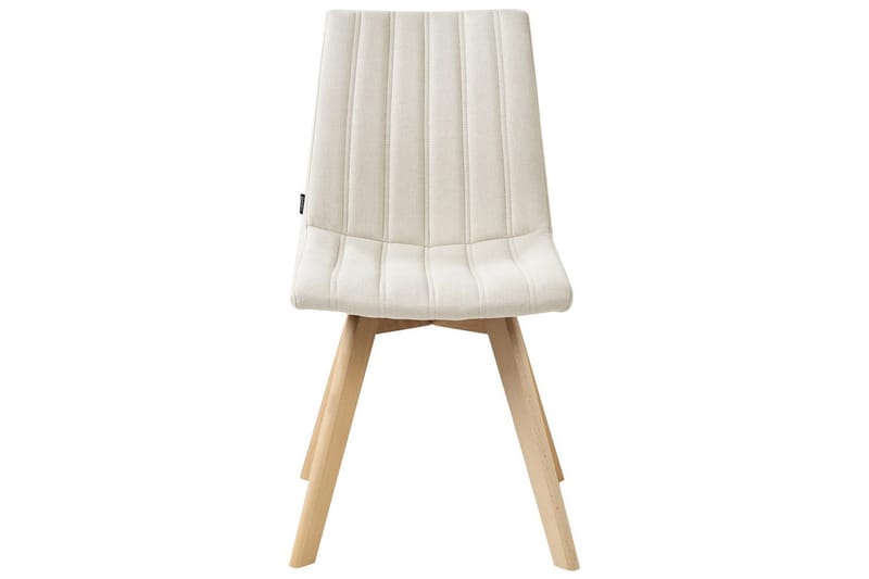 Sæt med 2 spisebordsstole Calgary - Hvid, lyst træ - Møbler - Stole & lænestole - Spisebordsstole & køkkenstole