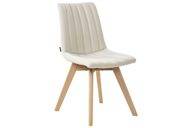 Sæt med 2 spisebordsstole Calgary - Hvid, lyst træ - Møbler - Stole & lænestole - Spisebordsstole & køkkenstole