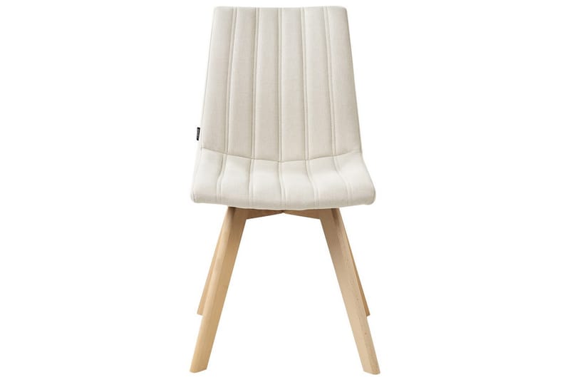 Sæt med 2 spisebordsstole Calgary - Hvid, lyst træ - Møbler - Stole & lænestole - Spisebordsstole & køkkenstole