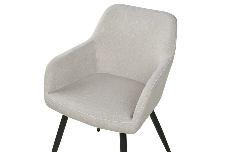 Sæt med 2 spisebordsstole Casmalia - Beige, sort - Møbler - Stole & lænestole - Spisebordsstole & køkkenstole