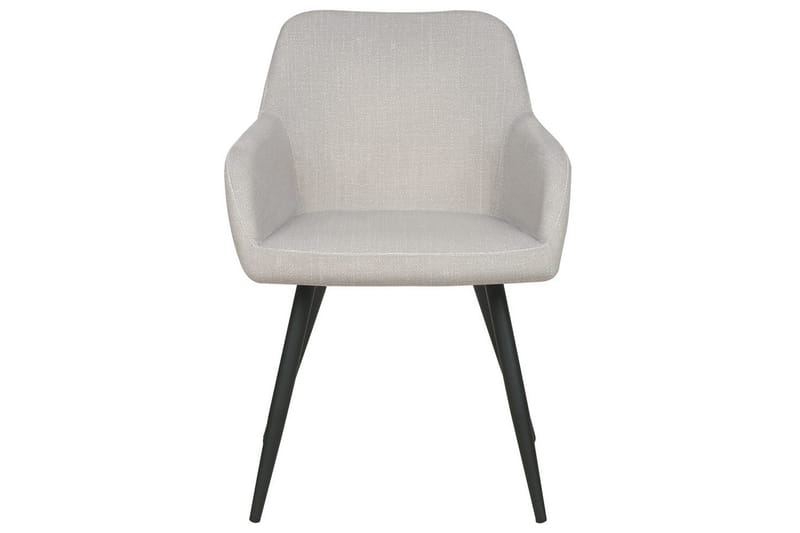 Sæt med 2 spisebordsstole Casmalia - Beige, sort - Møbler - Stole & lænestole - Spisebordsstole & køkkenstole