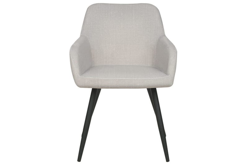 Sæt med 2 spisebordsstole Casmalia - Beige, sort - Møbler - Stole & lænestole - Spisebordsstole & køkkenstole