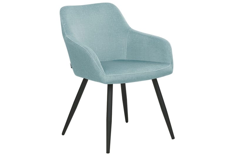Sæt med 2 spisebordsstole Casmalia - Blå, Sort - Møbler - Stole & lænestole - Spisebordsstole & køkkenstole
