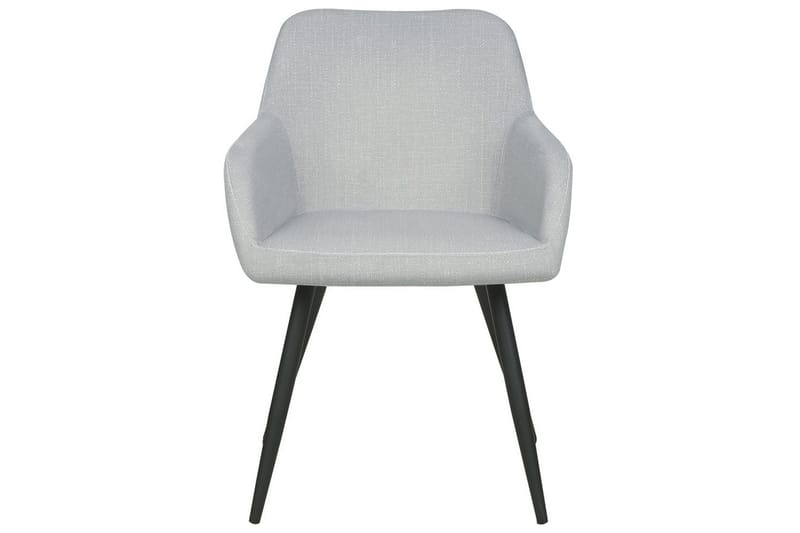 Sæt med 2 spisebordsstole Casmalia - Grå, sort - Møbler - Stole & lænestole - Spisebordsstole & køkkenstole
