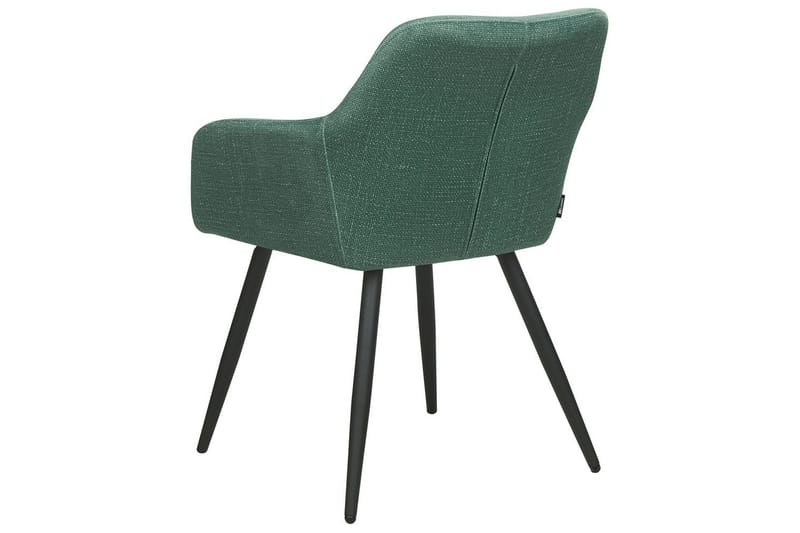 Sæt med 2 spisebordsstole Casmalia - Grøn, Sort - Møbler - Stole & lænestole - Spisebordsstole & køkkenstole