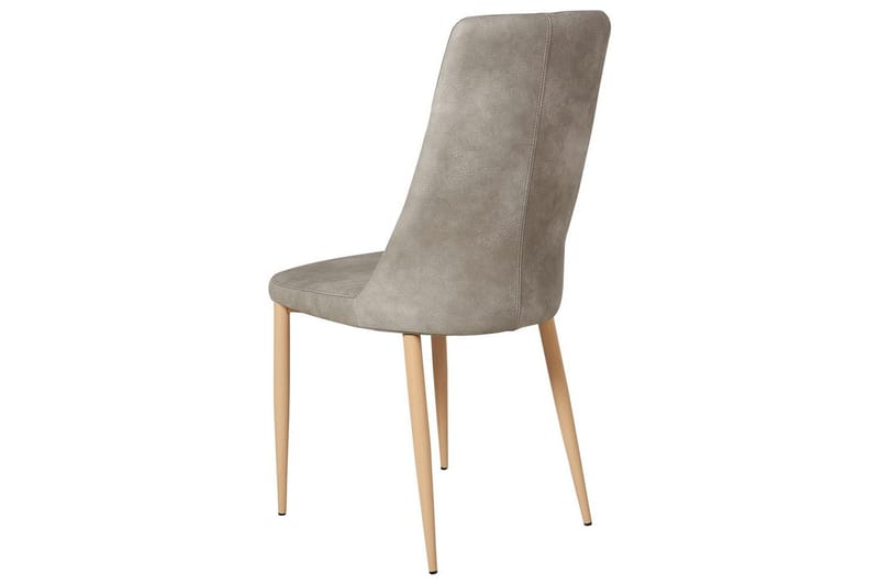 Sæt med 2 spisebordsstole Clayton - Grå, lyst træ - Møbler - Stole & lænestole - Spisebordsstole & køkkenstole