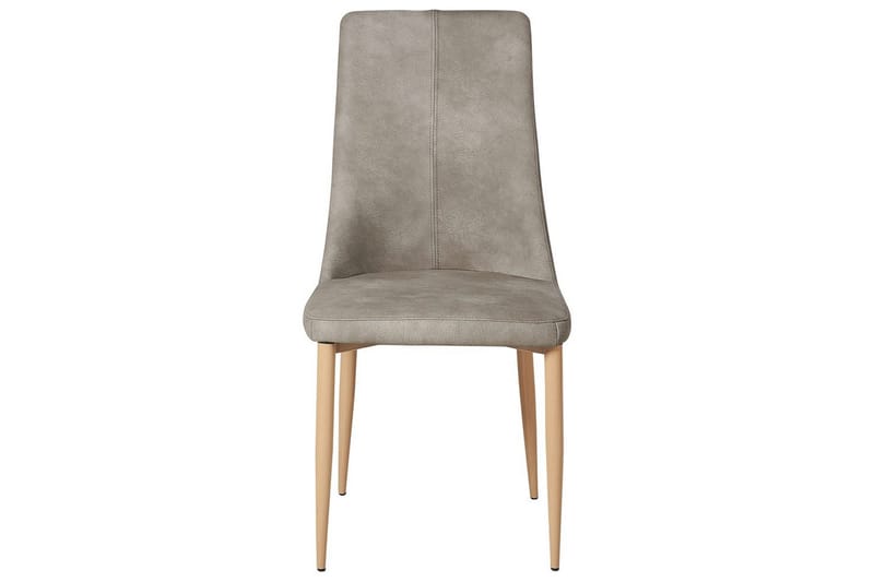 Sæt med 2 spisebordsstole Clayton - Grå, lyst træ - Møbler - Stole & lænestole - Spisebordsstole & køkkenstole