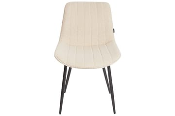 Sæt med 2 spisebordsstole Dubrovnik - Beige, sort/Bouclé - Møbler - Stole & lænestole - Spisebordsstole & køkkenstole