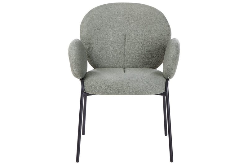 Sæt med 2 spisebordsstole Ely - Grøn, sort - Møbler - Stole & lænestole - Spisebordsstole & køkkenstole