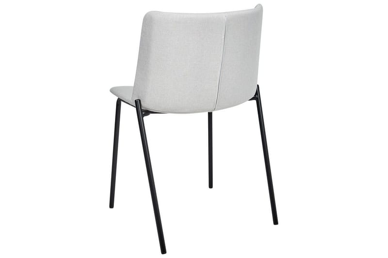 Sæt med 2 spisebordsstole Esbon - Grå, sort - Møbler - Stole & lænestole - Spisebordsstole & køkkenstole