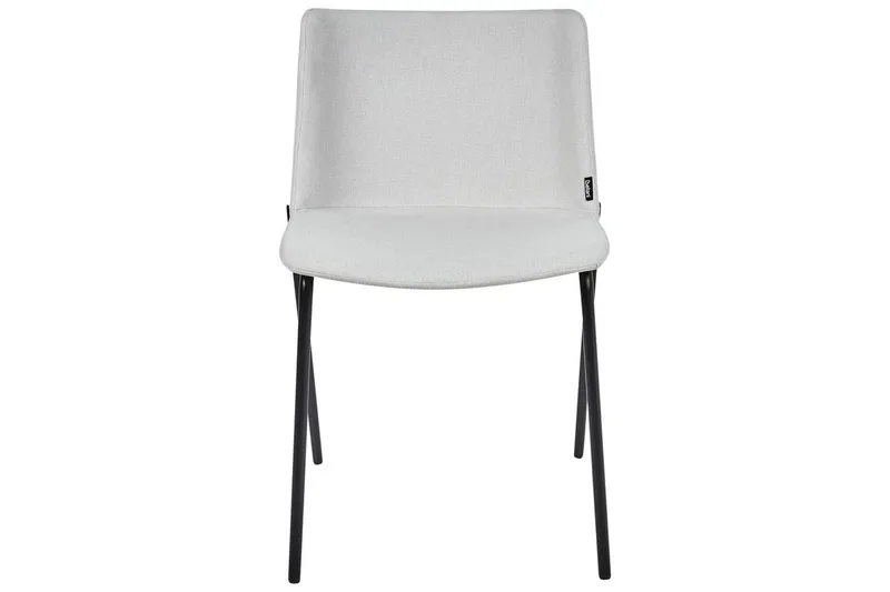 Sæt med 2 spisebordsstole Esbon - Grå, sort - Møbler - Stole & lænestole - Spisebordsstole & køkkenstole