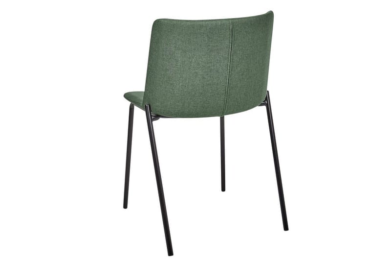 Sæt med 2 spisebordsstole Esbon - Grøn, sort - Møbler - Stole & lænestole - Spisebordsstole & køkkenstole