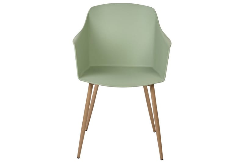Sæt med 2 spisebordsstole Fonda ll - Grønt, lyst træ - Møbler - Stole & lænestole - Spisebordsstole & køkkenstole