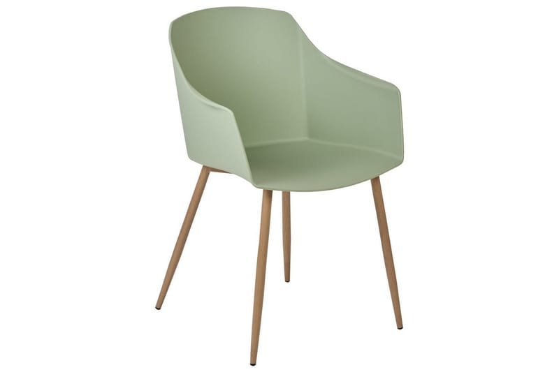 Sæt med 2 spisebordsstole Fonda ll - Grønt, lyst træ - Møbler - Stole & lænestole - Spisebordsstole & køkkenstole