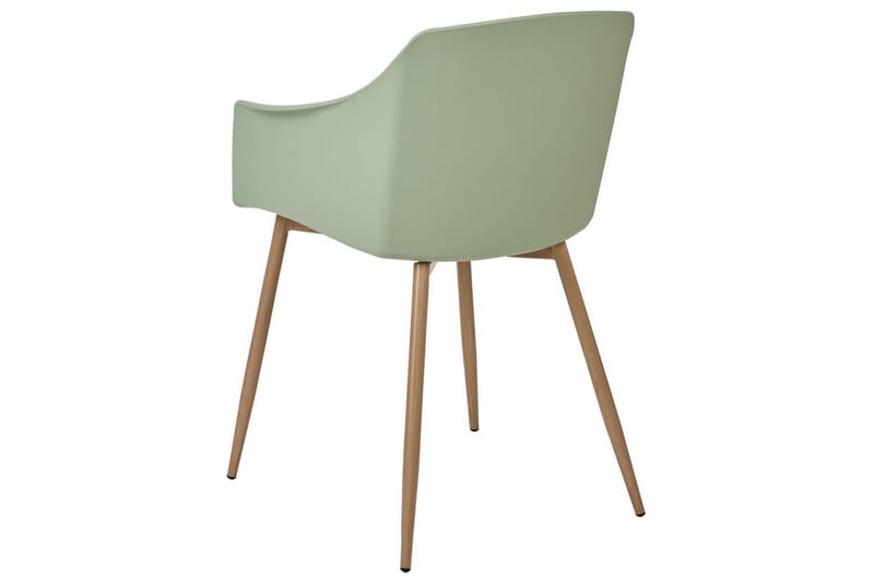 Sæt med 2 spisebordsstole Fonda ll - Grønt, lyst træ - Møbler - Stole & lænestole - Spisebordsstole & køkkenstole