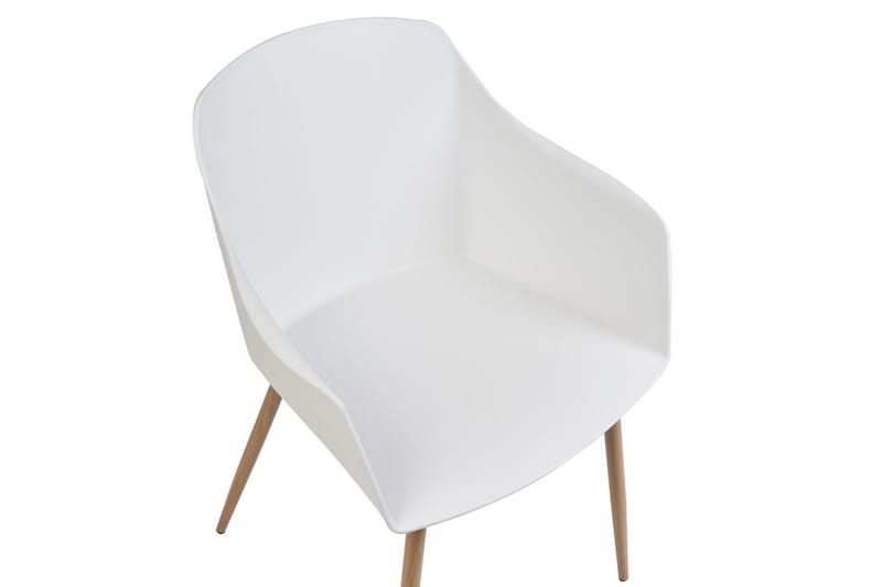 Sæt med 2 spisebordsstole Fonda ll - Hvid, lyst træ - Møbler - Stole & lænestole - Spisebordsstole & køkkenstole