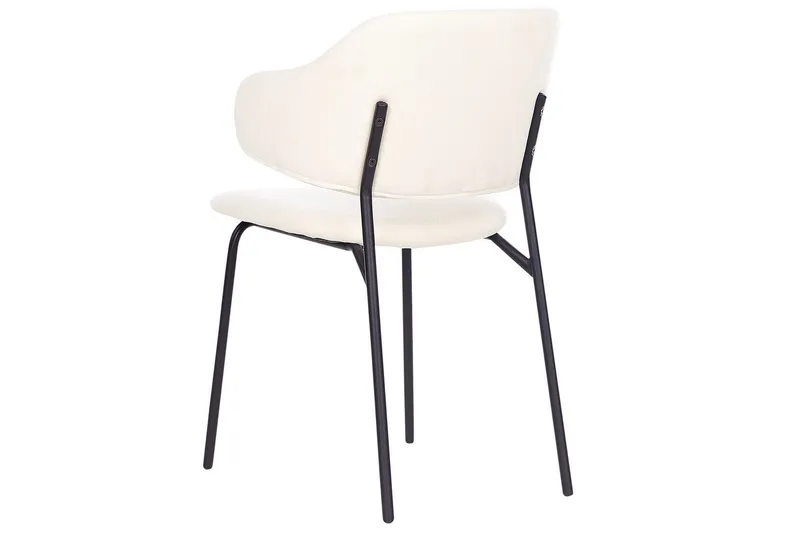 Sæt med 2 spisebordsstole Kenai - Beige, sort - Møbler - Stole & lænestole - Spisebordsstole & køkkenstole