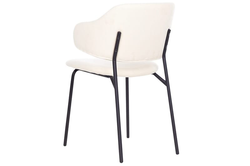 Sæt med 2 spisebordsstole Kenai - Beige, sort - Møbler - Stole & lænestole - Spisebordsstole & køkkenstole
