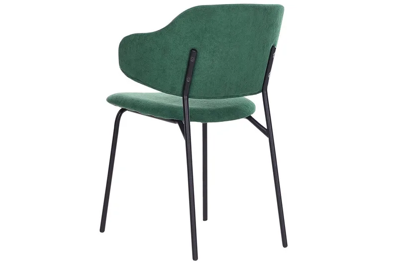 Sæt med 2 spisebordsstole Kenai - Grøn, sort - Møbler - Stole & lænestole - Spisebordsstole & køkkenstole