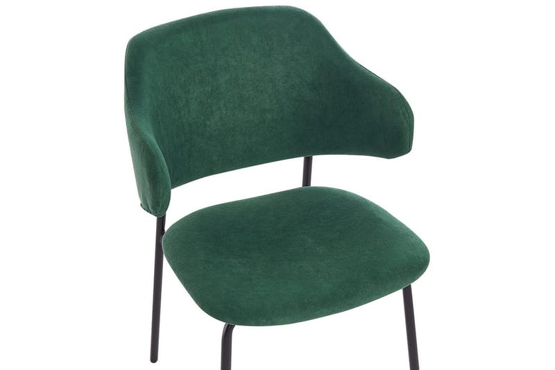 Sæt med 2 spisebordsstole Kenai - Grøn, sort - Møbler - Stole & lænestole - Spisebordsstole & køkkenstole